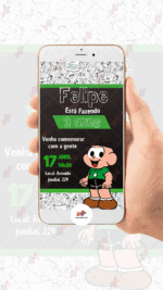 Convite Digital Cebolinha Turma da Monica - Imagem 2