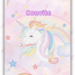 Convite Animado Plus Unicórnio