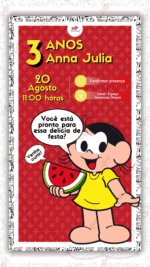 Convite Interativo Magali Turma da Monica