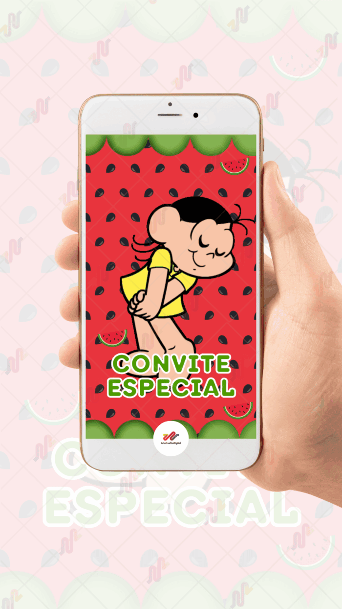 Convite Animado Magali Turma da Monica - Imagem 2