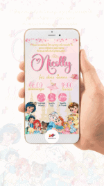 Convite Interativo Princesas Disney - Imagem 2