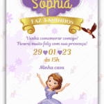Convite digital Princesa Sofia