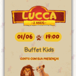 Convite digital Rei Leão