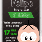 Convite Digital Cebolinha Toy - Turma da Monica