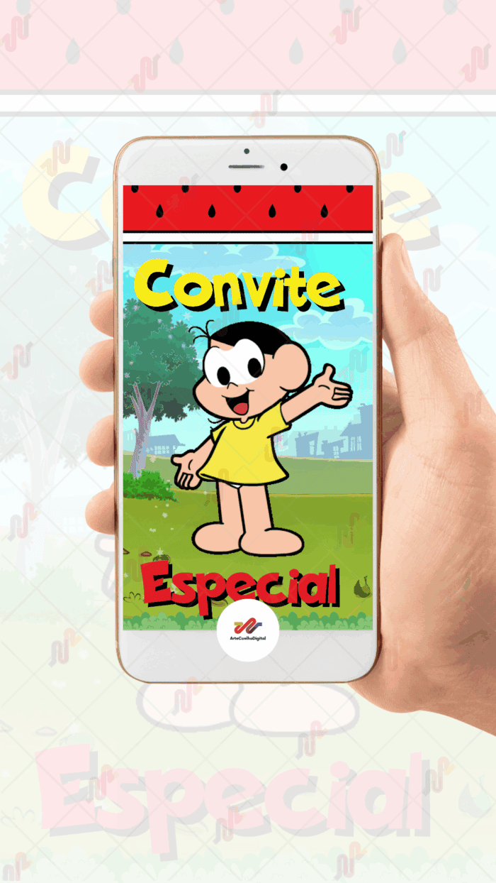 Convite Animado Magali Turma da Monica - Imagem 2