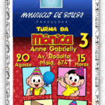 Convite Animado Simples Turma da Monica