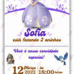 Convite digital Princesa Sofia