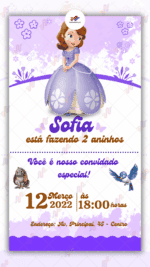 Convite digital Princesa Sofia