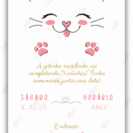 Convite digital Gata Marie