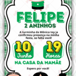 Convite Virtual Turma da Monica Toys