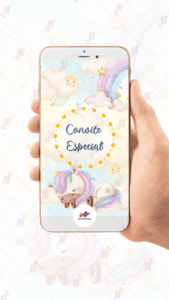 Convite Animado Plus Unicórnio - Imagem 2