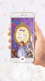 Convite digital Princesa Sofia - Imagem 2