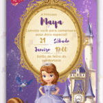 Convite digital Princesa Sofia