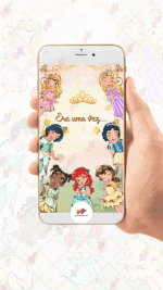 Convite Animado Princesas Disney - Imagem 2