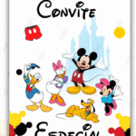 Convite Animado Plus Turma do Mickey