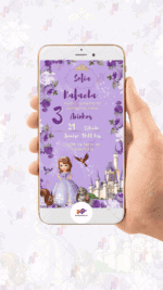 Convite digital Princesa Sofia - Imagem 2
