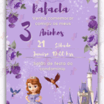 Convite digital Princesa Sofia