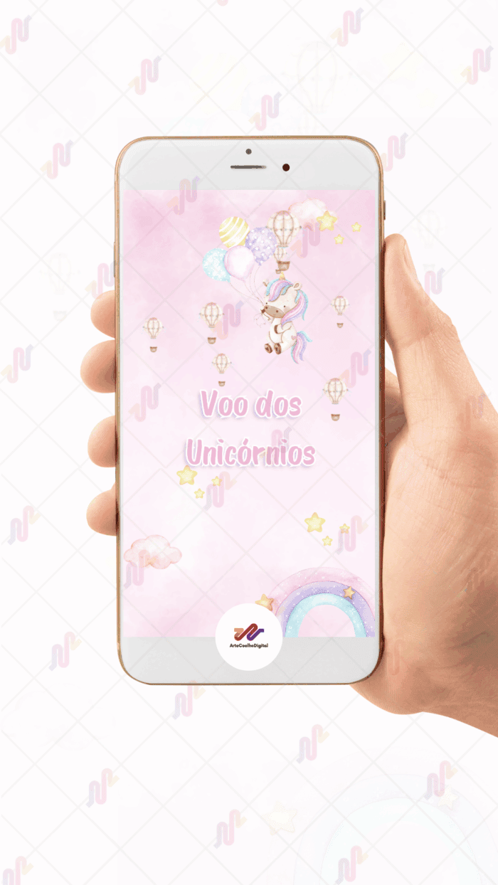 Convite Animado Plus Unicórnio - Imagem 2