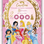 Convite Interativo Princesas Disney