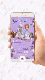 Convite digital Princesa Sofia - Imagem 2