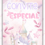 Convite Animado Plus Unicórnio