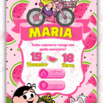 Convite Interativo Maga Turma da Monica