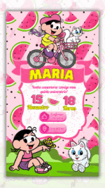 Convite Interativo Maga Turma da Monica