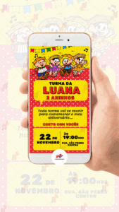 Convite Digital Turma da Monica - Imagem 2