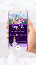 Convite digital Princesa Sofia - Imagem 2