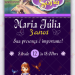 Convite digital Princesa Sofia