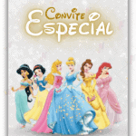 Convite Animado Plus Princesas Disney