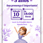 Convite digital Princesa Sofia