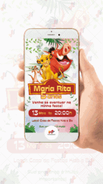 Convite digital Rei Leão - Imagem 2