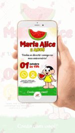 Convite Interativo Magali Turma da Monica - Imagem 2