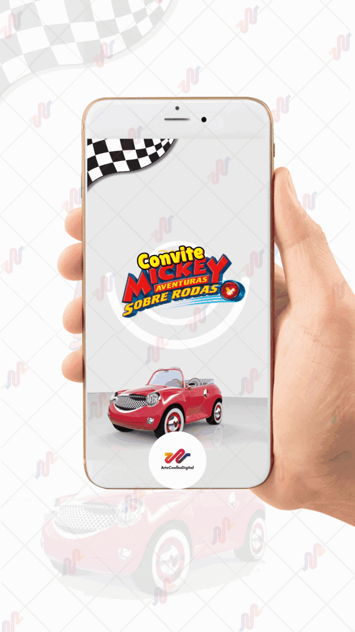 Convite Animado Plus Aventura da Turma do Mickey - Imagem 2