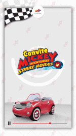 Convite Animado Plus Aventura da Turma do Mickey