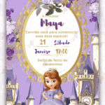 Convite digital Princesa Sofia