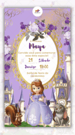 Convite digital Princesa Sofia