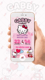 Convite Digital Hello Kitty - Imagem 2