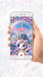 Convite Animado Plus Unicórnio - Imagem 2