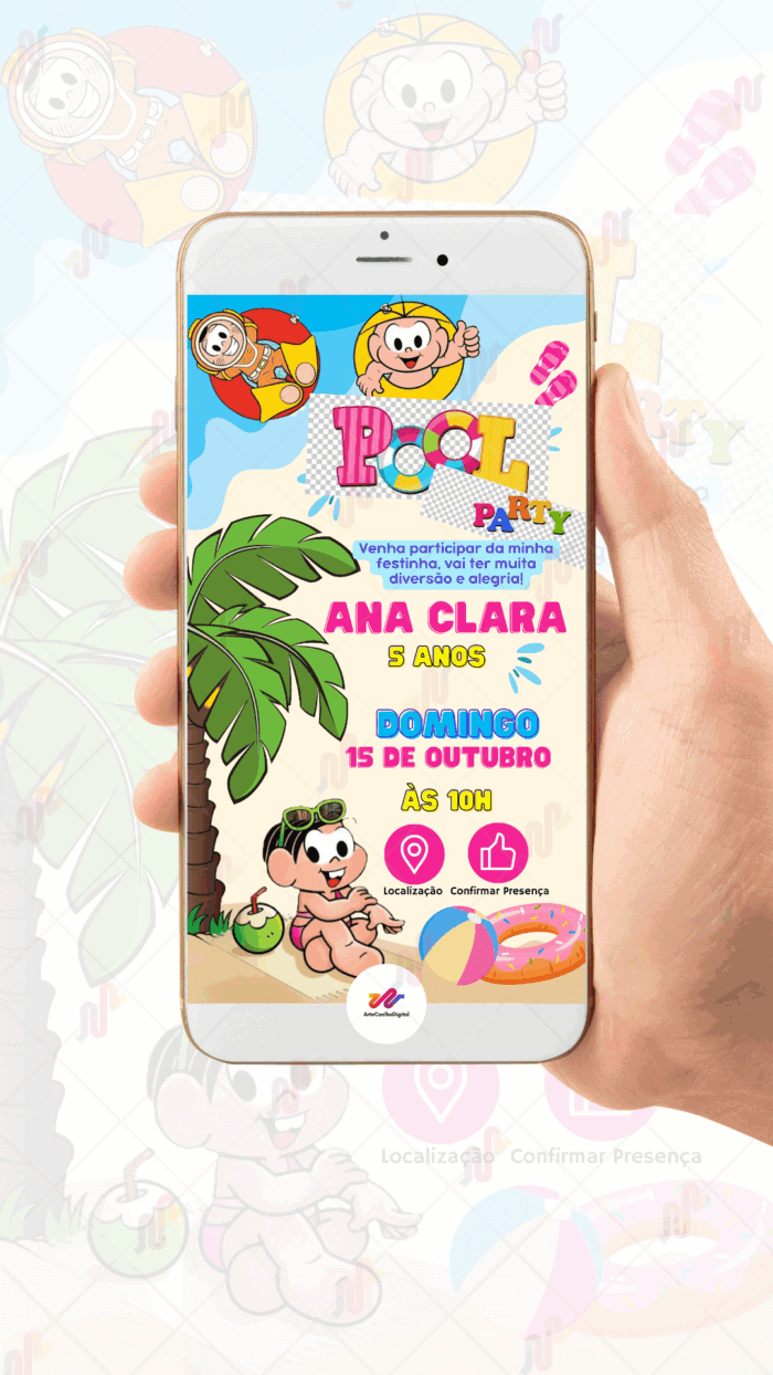 Convite Digital Turma da Monica - Imagem 2