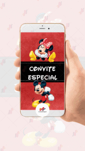 Convite Animado Plus Mickey e Minnie - Imagem 2