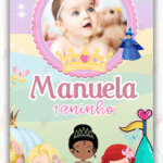 Convite Animado Plus Princesas Disney