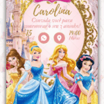 Convite Interativo Princesas Disney