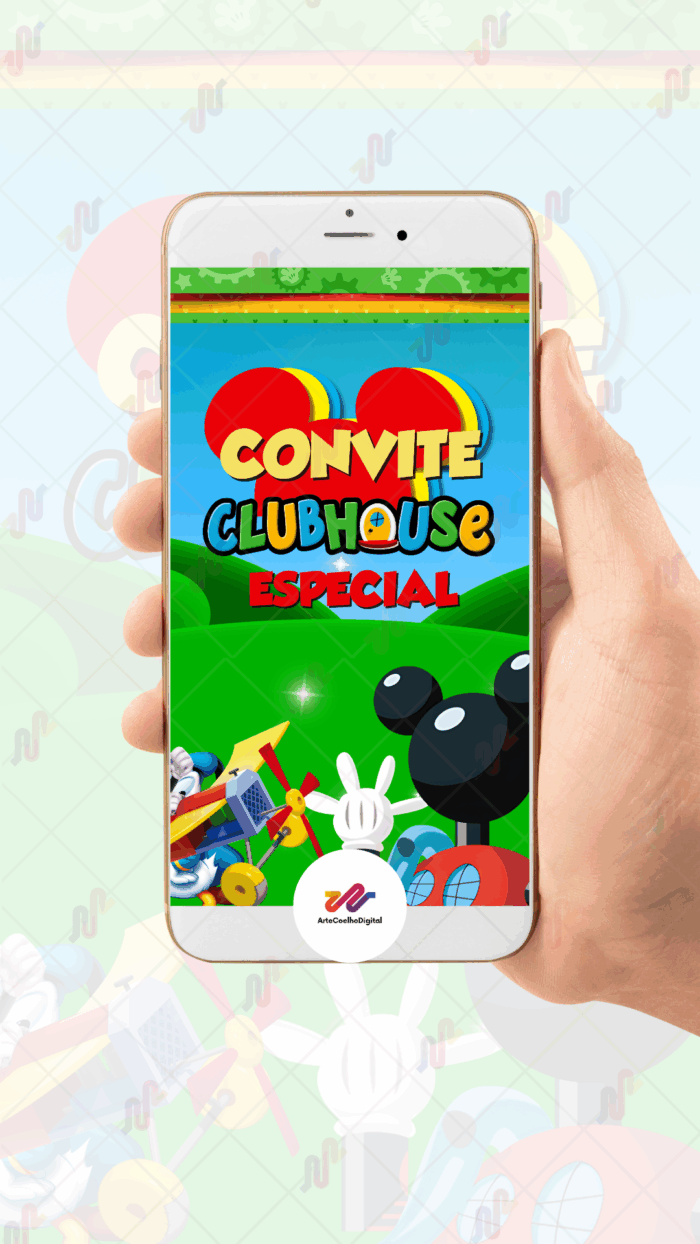 Convite Animado Plus Turma do Mickey - Imagem 2
