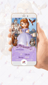 Convite digital Princesa Sofia - Imagem 2