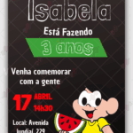 Convite Digital Magali Turma da Monica