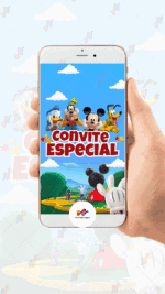Convite Animado Plus Turma do Mickey - Imagem 2