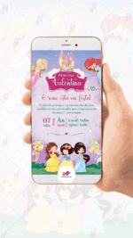 Convite Digital Princesas Disney - Imagem 2