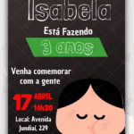 Convite Digital Magali Turma da Monica